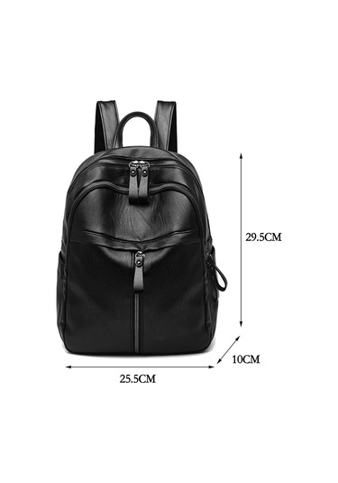 Lichen Yüksek Kaliteli Gençlik Pu Deri Gençlere Yönelik Sırt Siyah