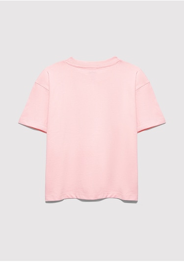 Mavi - Mavi Logo Baskılı Pembe Tişört 7610386-71007 Pembe