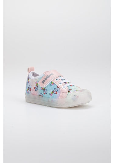 Şirinbebe Şiringenç Keten Pudra Kız İlkadım Bebek Çocuk Ayakkabısı-2893-pudra Pudra