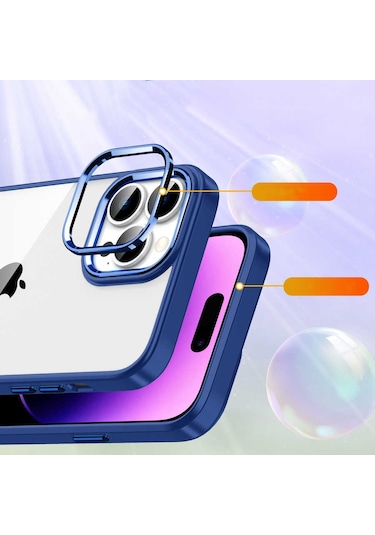 Apple Uyumlu iPhone 14 Pro  Zore Flora Kılıf-lacivert Lacivert