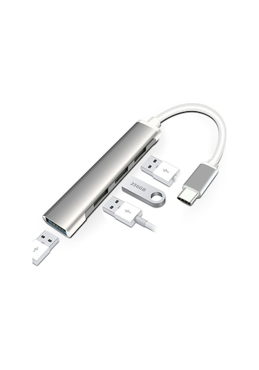 Batcell 4 Port Type-C USB Çoğaltıcı USB Hub OTG USB Çoklayıcı Type c 3.0