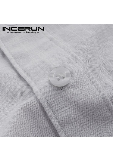 İncerun Yaz Erkek Kısa Kollu Sade Beyefendi Streetshirt Gömlek Gri