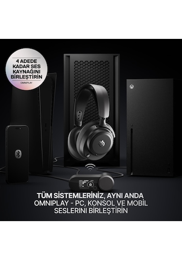 Steelseries Arctis Nova Pro Omni Wireless Ve Bluetooth Hi-res Oyuncu Kulaklığı