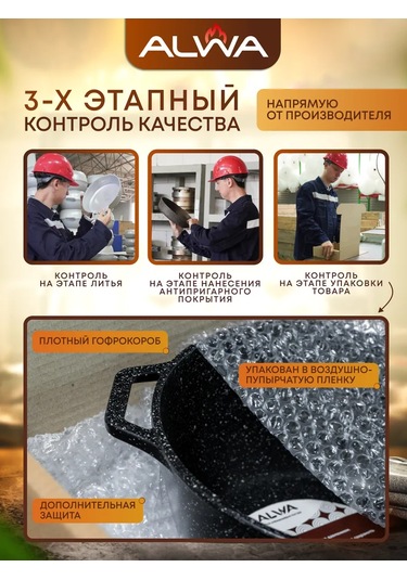 Alwa Kapaklı Ve Çıkarılabilir Saplı 26 Cm Yapışmaz Tava 198110649 Siyah