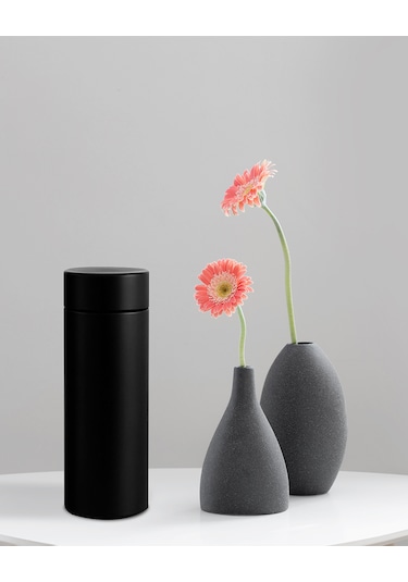 Dereceli Dijital Siyah Paslanmaz Termos 500ml Siyah