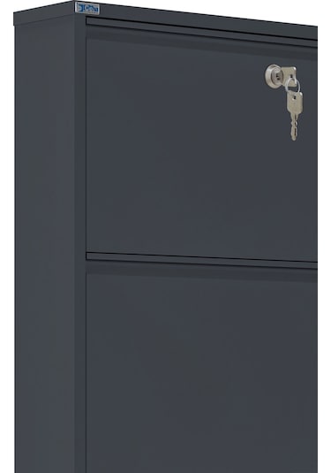 Ceha Kilitli 5'li Metal Ayakkabılık - Antrasit K.AYK-5 /AB7024/KL