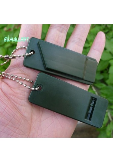 2 Adet 3 Frekanslı Düdük Anahtarlık Yüksek Desibel Hayatta Kalma Kamp Yürüyüş Acil Durum Aracı Çok Renkli