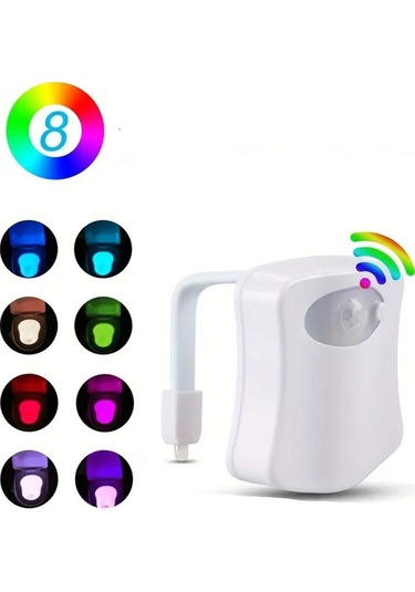 Banyo Yaratıcı Sensörlü Led Gece Lambası, Atmosferik Işık