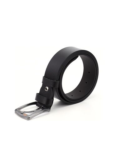 Gönderi R Siyah Hakiki Deri 4 Cm Kot Kemeri Siyah