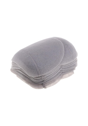 10 Çift Gri Pamuklu Omuz Pedleri Ekleme Sewın Dolgu Elbise Aksesuarları