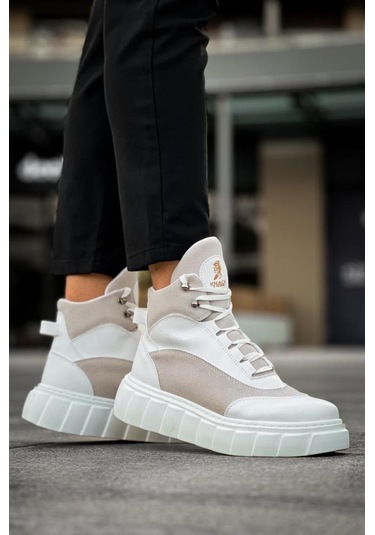 Yüksek Taban Bot 104 Beyaz Renklı