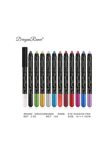 1 Adet Metalik Mor Göz Farı Kalem Glitter İpekböceği Astar Kalem Fosforlu Uzun 01 01