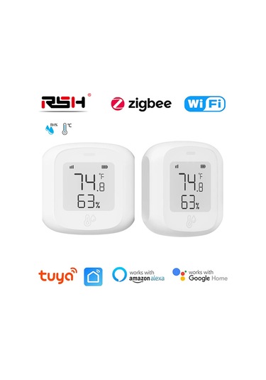Xindoker Tuya Akıllı Sıcaklık Nem Sensörü, Wifi/kablosuz Lcd Ekranlı, Otomatik Senaryo Tutanak, Uzaktan İzleme, Hassas Ölçüm
