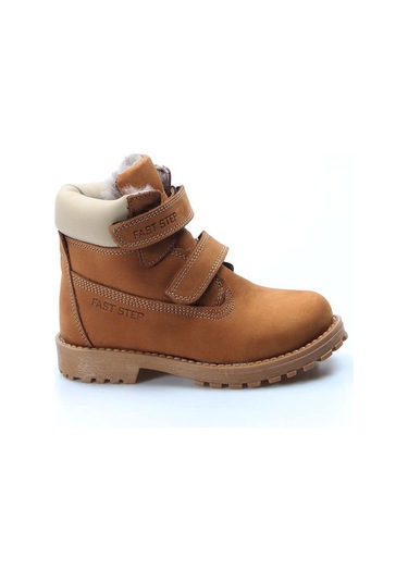 Fast Step Hakiki Deri Kürklü Unisex Çocuk Worker Bot 006kpa1001 001
