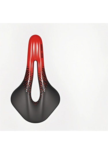 Jeemson West Bıkıng Ergonomik Bisiklet Seli - Yüksek Esneklikli, Havalandırmalı Yol Bisikleti Jantı - Kırmızı-siyah 250x145mm Çok Renkli