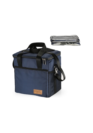 Neevoyu 18l Isı Yalıtımlı Çanta - 4 Bölmeli, Su Geçirmez, Isı/sıcaklık Koruyucu, Katlanabilir, Piknik-kamping-okul İçin Çok Renkli