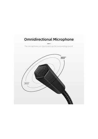 Kosona Usb Mikrofon Sk-30 Siyah Plastik -33db Hassasiyet 100 10khz Frekans Aralığı Ses Kaydı İçin