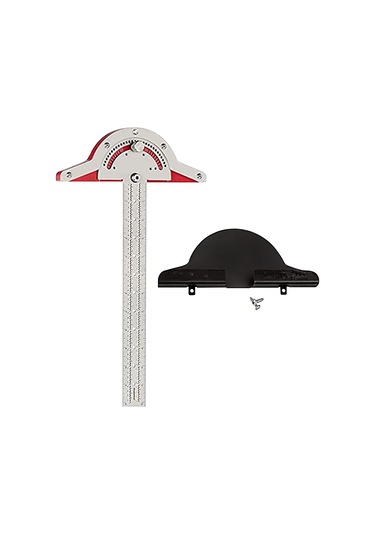 Konesam 20 İnç Metal Açı Çizgisi - Ahşap İşleri Ölçüm Aracı, 1mm Hassasiyetli Kenar Ölçer, Gümüş Renk