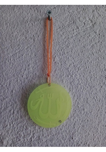 Allah Yazısı Karanlıkta Parlayan Fosforlu Dikiz Aynası Asma Süsü İslami Aksesuar Yeşil