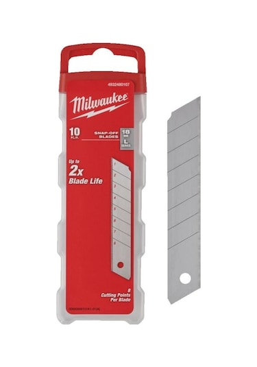 Milwaukee Ayarlı Maket Bıçağı Yedeği 10 Lu 18 Mm 4932480107