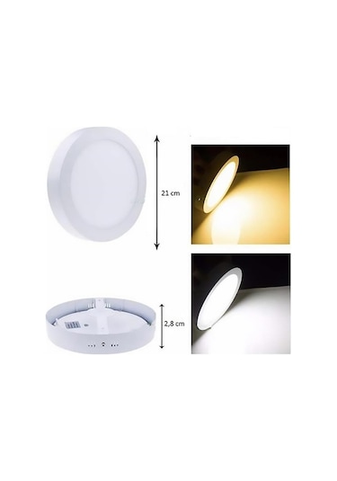 Cata Ct-5233 18w Sıva Üstü Led Panel Yuvarlak Beyaz