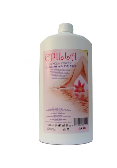 Epilla Sir Ağda Sonrası Cilt Temizleme ve Masaj Yağı 1 L