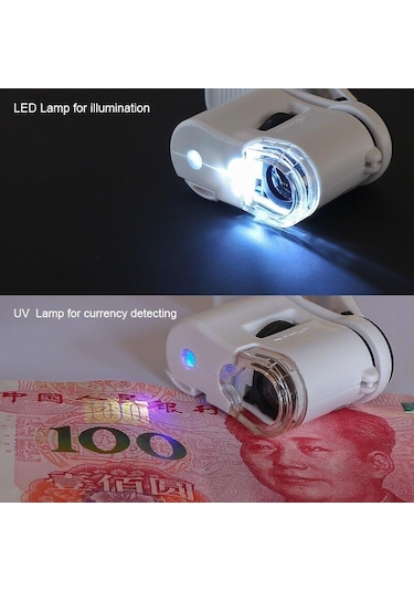 Dailytech 60x Mini Taşınabilir Cep Telefonuna Uyumlu Büyüteç Mikroskop