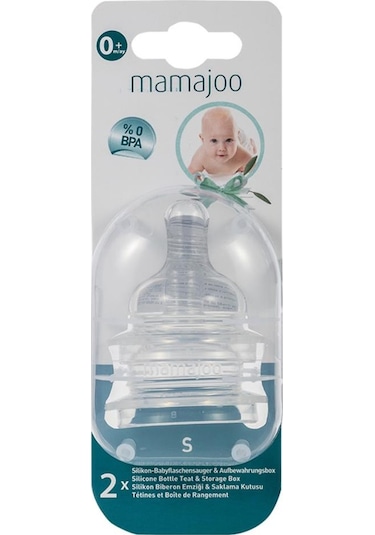 Mamajoo %0 Bpa 0 Ay+ Silikon Biberon Emziği 2'Li