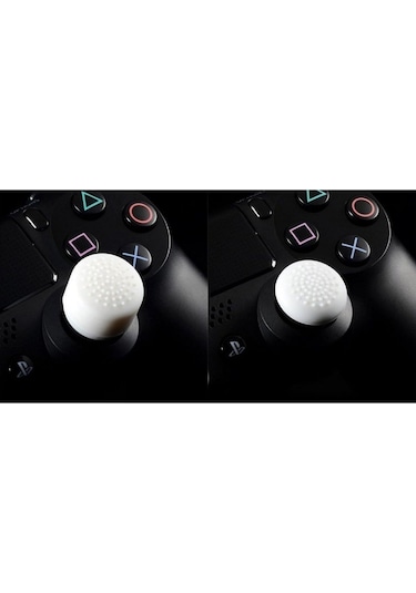 Ps4-ps5 Uyumlu 8in1 Analog Koruyucu Ve Yükseltici Pad Beyaz
