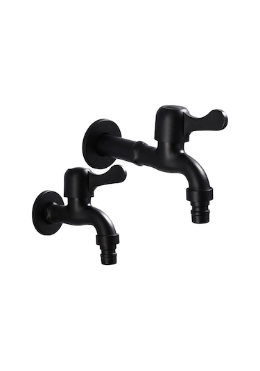 Yaozixa 304 Çelik Tek Soğuk Su Hızlı Açık Kran - Kısa Tip Ev Çamaşır Makinesi Su Armatürü