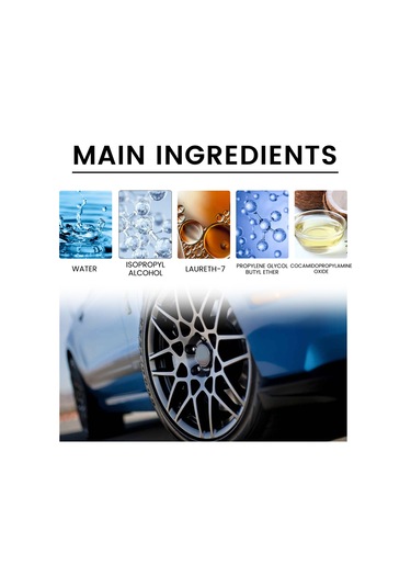 Ranyeek Oto Tekerlek Temizleyici Spreyi 120ml - Fren Ve Yol Kirini Kaldırıcı, Aluminyum Hariç Tüm Tekerlekler İçin, Sponge Ve Mop İle