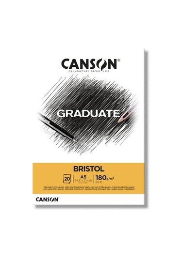 Canson Graduate Bristol Blok 180 G A5 20 Yp.