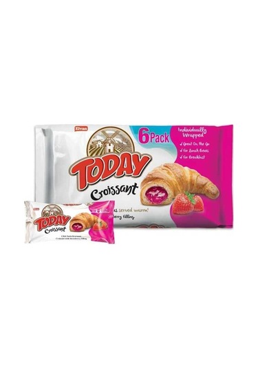 Today Kruvasan Çilekli 40 Gr. 6 Adet (1 Kutu)