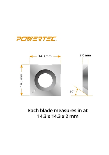 Powertec Spiral Ve Helisel Kesici Kafalar Için 14.3mm Karbür Uçla Diğer