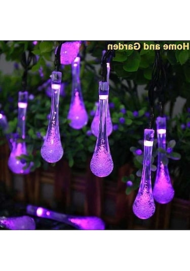 Pazly Güneş Enerjili Solar Mor Led Işık Dekoratif Aydınlatma 30 Sn -