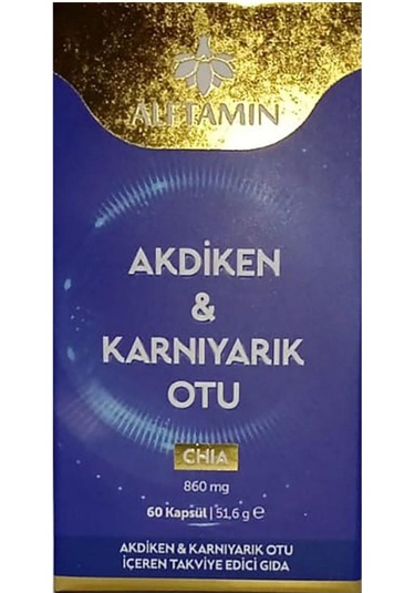 Alftamin Akdiken & Karnıyarık Otu 860 Mg 60 Kapsül