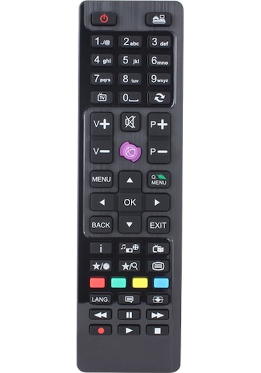 Regal Uyumlu Lcd Led Tv Kumandası Küçük Mor Tuşlu