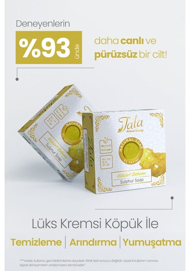 Tala Kükürt Sabunu Cilt Ve Yüz Temizleyici Arındırıcı Kükürtlü Sabun 150 G