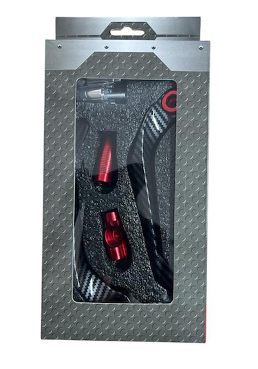 Universal Manet Koruma Seti - Aluminyum Karbon Desen Mavi