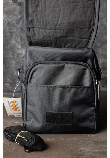 Çok Gözlü El Ve Omuz Askılı Siyah Su Geçirmez Çanta 3460 Siyah