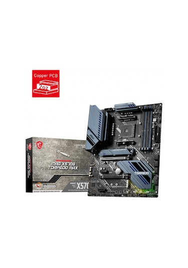 MSI MAG X570S Torpedo Max AMD X570 5100 MHz (OC) DDR4 Soket AM4 ATX Anakart