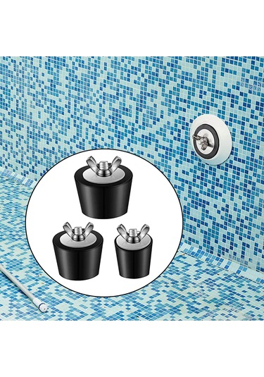 Homyl 3x 25mm/38mm/51mm Havuz Kışlama Fişi Uydurma Parçaları