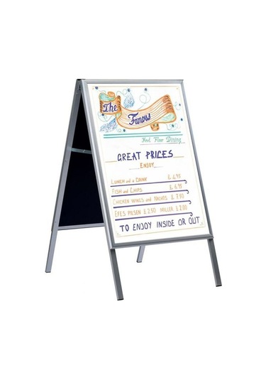 B2 50x70 Cm Alüminyum Çift Taraflı Kaldırım Reklam Poster A Pano - Ds044