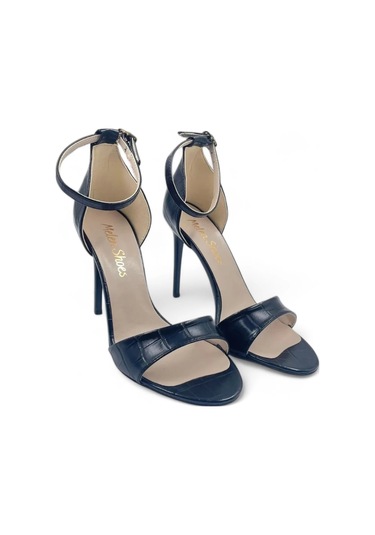 Lady Siyah Kadın Tek Bantlı Şık Ve Zarif Topuklu Ayakkabı Siyah