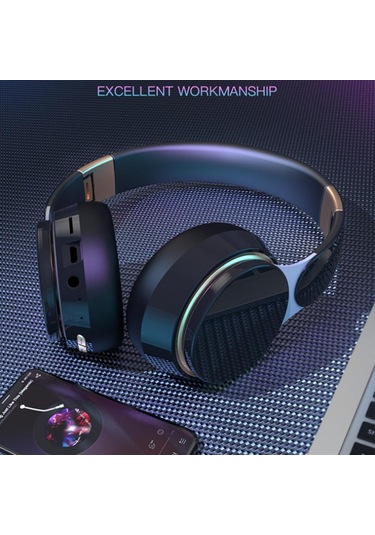 Kablosuz Bluetooth Kulaklık Katlanır Teleskopik Ağır Bas Stereo Kart Hareket Bilgisayar Kulaklığı