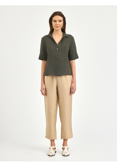 Karaca Kadın Regular Fıt Gömlek-haki 12.25s.04.017 Haki