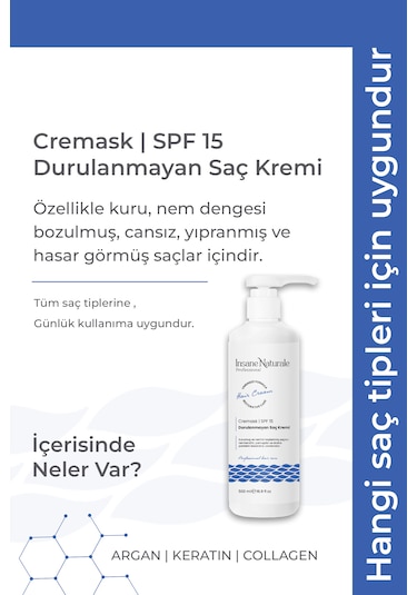 Insane Naturale Durulanmayan Saç Bakım Kremi 500 ML