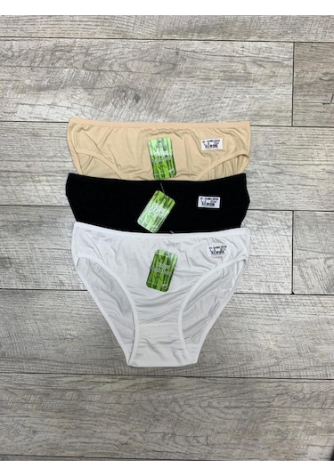 Özten 3'lü Bambu Bikini Külüt Çok Renkli