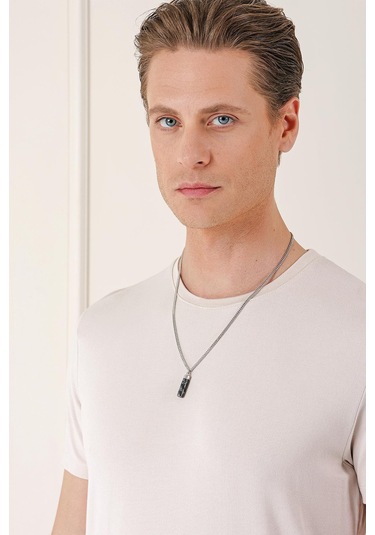 Slim Fit Bisiklet Yaka Düz Pamuklu Açık Bej Tişört Ts 823 Bej