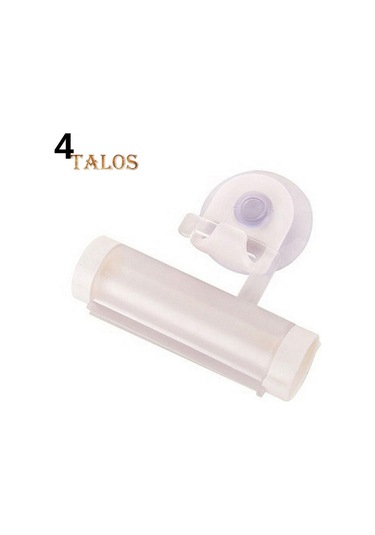 Beyaz Talos Tüp Sıkacağı Sarma Tutucu Diş Macunu Kolay Dağıtıcı Banyo Beyaz